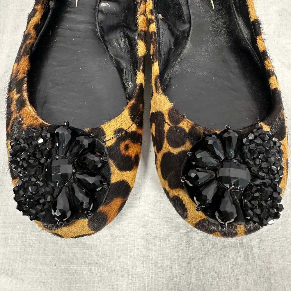 Jessica Simpson Women's Ballet Flats Animal Print Cow Hair Shoes Size 7.5 - Picture 7 of 7